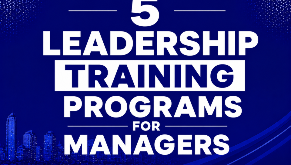 Leadership training programs for managers