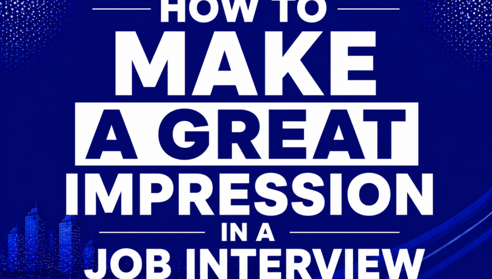 How to make a great impression in a job interview